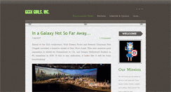 Desktop Screenshot of geekgirlsinc.com